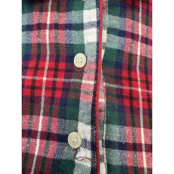 Vintage Disney Catalog Winnie The Pooh Piglet Plaid Pajama Shirt Oversized OS - Picture 4 of 6